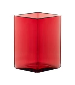 Iittala Ruutu Vaas 115x140mm Cranberry