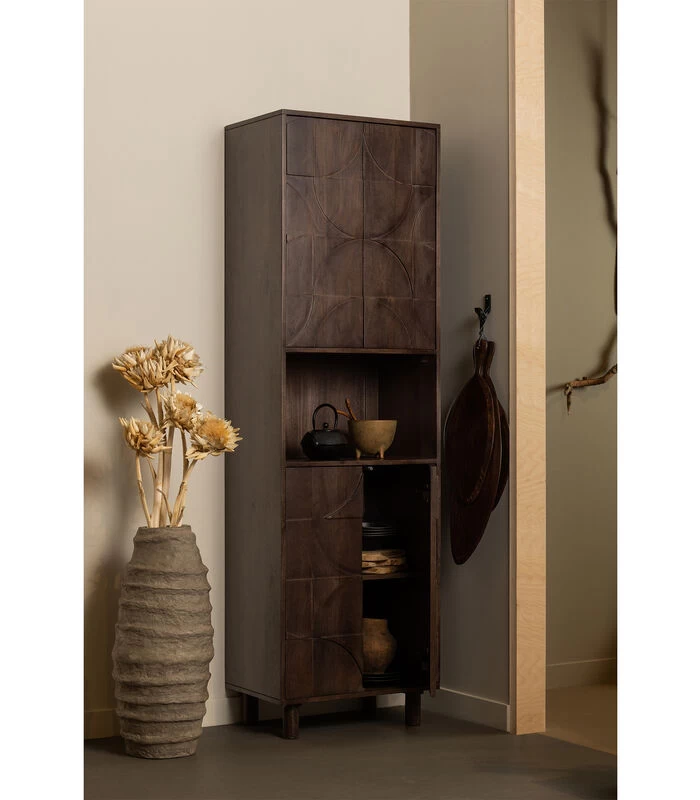 BePureHome Knossos Vaas - Paper Mache - Clay - 70x30x30 2 BePureHome Knossos Vaas - Paper Mache - Clay - 70x30x30 - Afbeelding 2