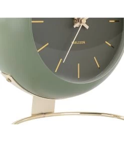 Karlsson Tafelklok Globe - Mosgroen - 21x24,5x14cm -Decoratie Verkoop 04e09a29ed5b454a8901a992f597577e