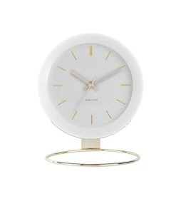Karlsson Tafelklok Globe - Wit - 21x24,5x14cm -Decoratie Verkoop 0a42e05e6bdf4220b72fffcc4dcfe607