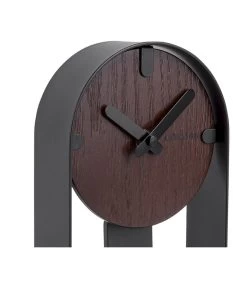 Karlsson Tafelklok Dashed - Walnoothout Fineer Zwart - 22x13x5cm -Decoratie Verkoop 1052dd785ce74db7a39b59f6b8c6e219