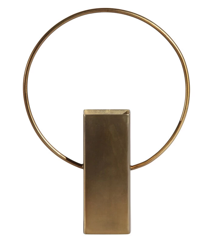 BePureHome Ring Vaas - Metaal - Antique Brass - 25x18x5 1 BePureHome Ring Vaas - Metaal - Antique Brass - 25x18x5