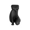 PRESENT TIME Bloempot Sitting Lady - Polyresin - Zwart - 22x28x37cm
