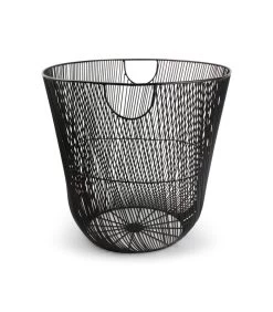 Draadmand 44xH42cm Zwart Twisted Iris