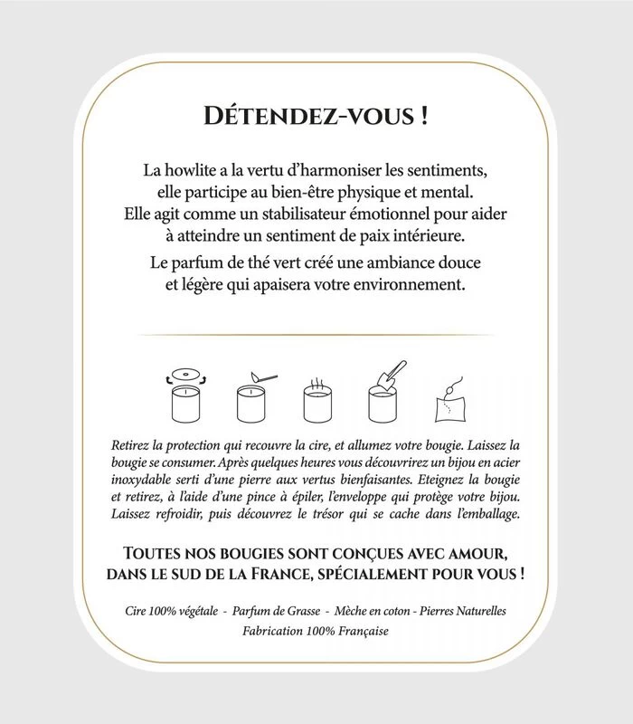 Geurkaars Groene Thee Met Gouden Messing Armband 3 Geurkaars Groene Thee Met Gouden Messing Armband - Afbeelding 3