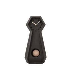 Karlsson Tafelklok Genuine - Zwart - 34x9,4x16cm