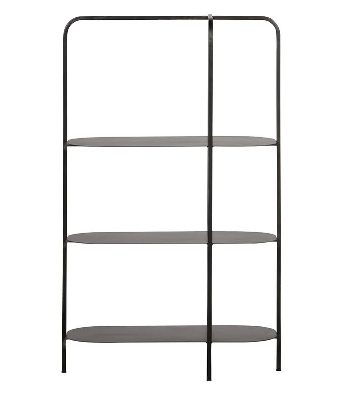 WOOOD Reina Deco Rek - Metaal - Zwart - 86x52x26 4 WOOOD Reina Deco Rek - Metaal - Zwart - 86x52x26 - Afbeelding 4