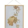 BePureHome Fotolijst Met Droogbloemen Potpourri – Hout/Glas – Naturel – 50x40x3
