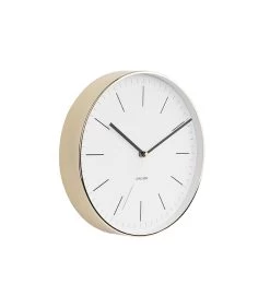 Karlsson Wandklok Minimal - Wit, Shiny Goud Behuizing - Ø27,5cm -Decoratie Verkoop 300697005d374c32b8f58c05d19873ad