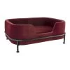 Leitmotiv Hondenmand Puffed - Velvet Kleibruin - 63x42x24,5cm