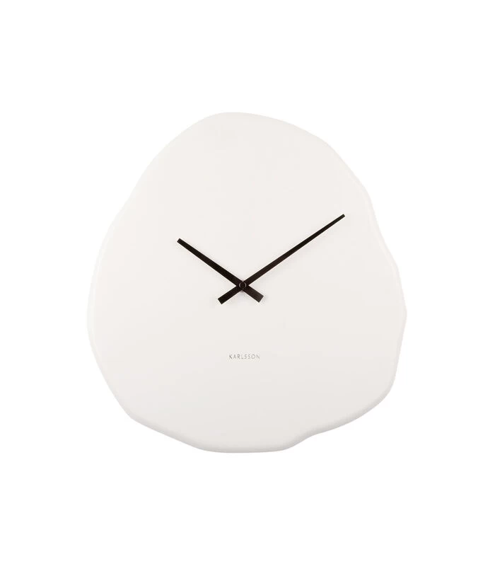 Karlsson Wandklok Organic Round - Wit - 35x2x38cm 1 Karlsson Wandklok Organic Round - Wit - 35x2x38cm