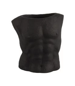 PRESENT TIME Bloempot Male - Zwart - 12x19,5x20,5 Cm