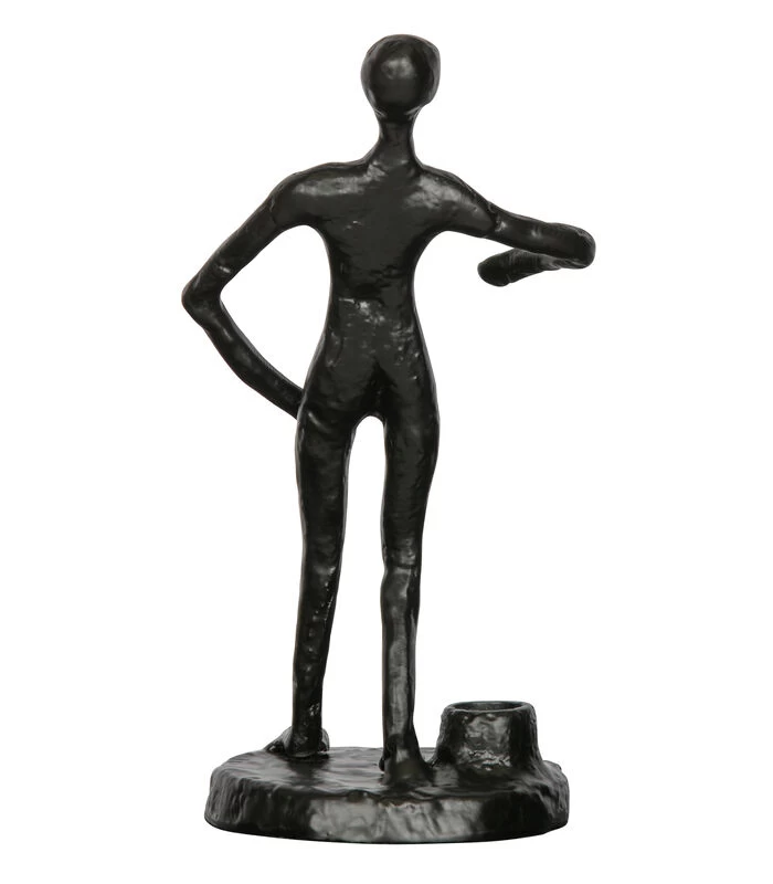 Exclusive Mattie Kaarsenhouder - Metaal - Zwart - 26x13x12 3 Exclusive Mattie Kaarsenhouder - Metaal - Zwart - 26x13x12 - Afbeelding 3