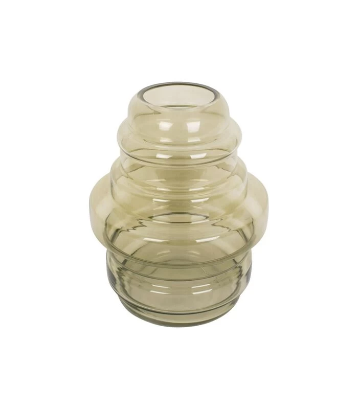 PRESENT TIME Vaas Distinct - Large - Glas Mosgroen - Ø25x30cm 1 PRESENT TIME Vaas Distinct - Large - Glas Mosgroen - Ø25x30cm