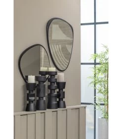 Midi Kandelaar - Mangohout - Zwart - 29x12x12 -Decoratie Verkoop 4ad9498b701c4064bf0faa31c6625aff