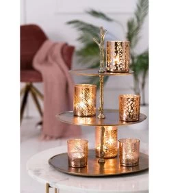 Etagère Tresa - Goud - 2 Laags 7 Etagère Tresa - Goud - 2 Laags -Decoratie Verkoop 4b7c9bbab6a442e2849ee2a865464393