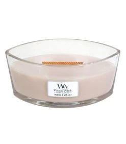 WoodWick Kaars Vanilla & Sea Salt Ellipse