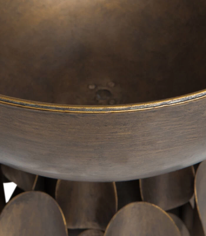 BePureHome Tub Schaal - Metaal - Antique Brass - 31x30x30 2 BePureHome Tub Schaal - Metaal - Antique Brass - 31x30x30 - Afbeelding 2