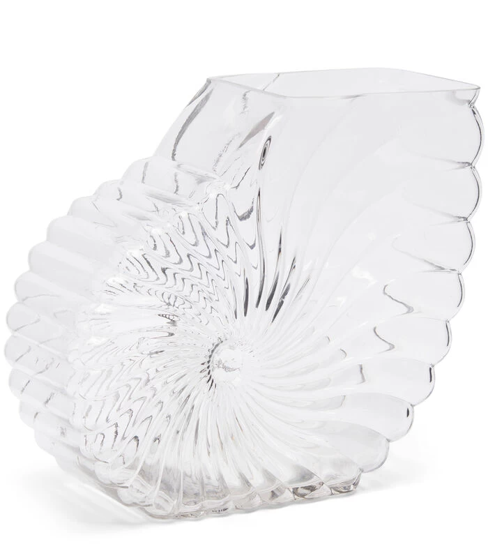 Vaas Glas, Bloemenvaas Schelp - Da Capo Schelp - Transparant 1 Vaas Glas, Bloemenvaas Schelp - Da Capo Schelp - Transparant