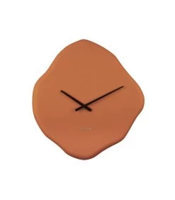Karlsson Wandklok Organic Diamond - Oranje - 35x2x37,7cm