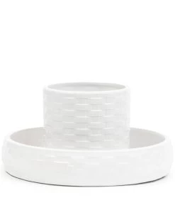 Bloempot Voor Binnen Wit - Classic Double Planter