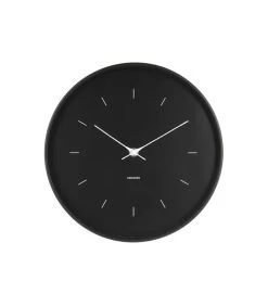 Karlsson Wandklok Butterfly Hands - Zwart - Ø27,5cm