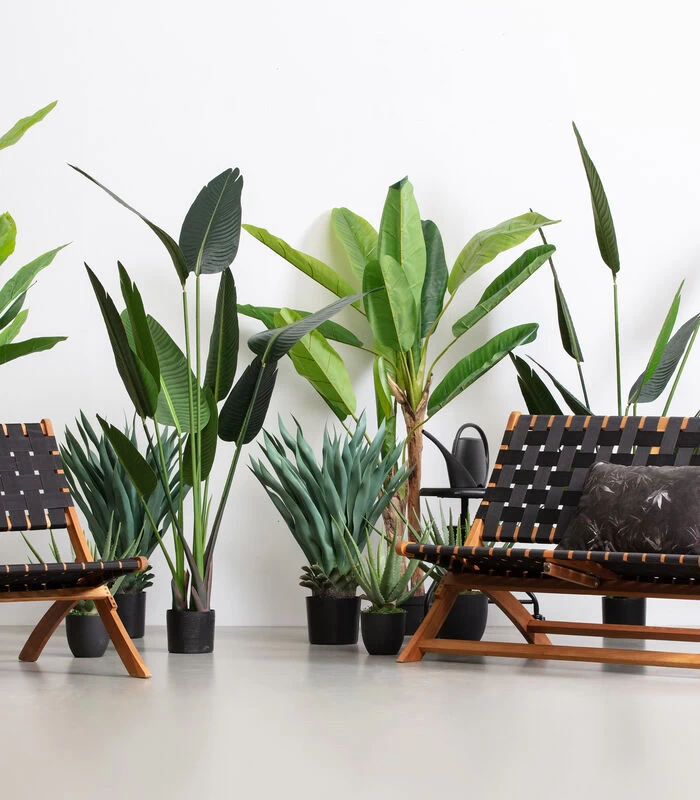 WOOOD Bananenplant Kunstplant - Groen - 97x138x95 2 WOOOD Bananenplant Kunstplant - Groen - 97x138x95 - Afbeelding 2