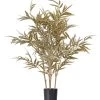 WOOOD Bamboe Kunstplant - Bamboe/Polyester - Natural - 120x74x74