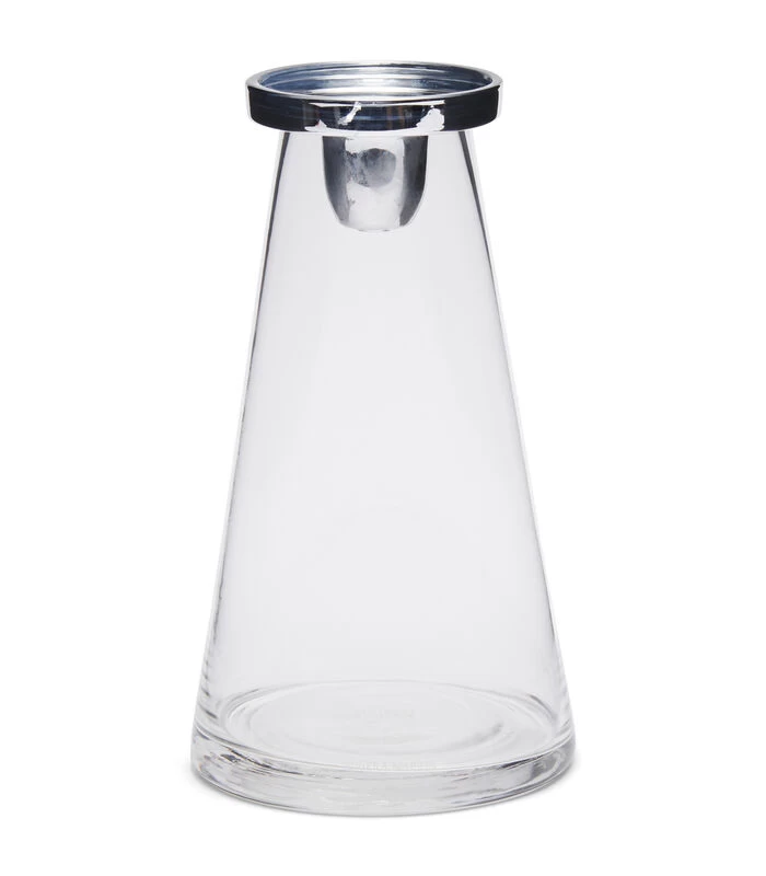 Kaarshouder Glas, Vulbare Kandelaar - Solène - Transparant - Maat L 1 Kaarshouder Glas, Vulbare Kandelaar - Solène - Transparant - Maat L