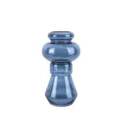 PRESENT TIME Vaas Morgana - Glas Donker Blauw - Medium - 18x35cm