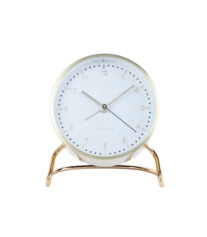 Karlsson Wekker Stylish Numbers - Wit - Ø9x11cm 3 Karlsson Wekker Stylish Numbers - Wit - Ø9x11cm - Afbeelding 3