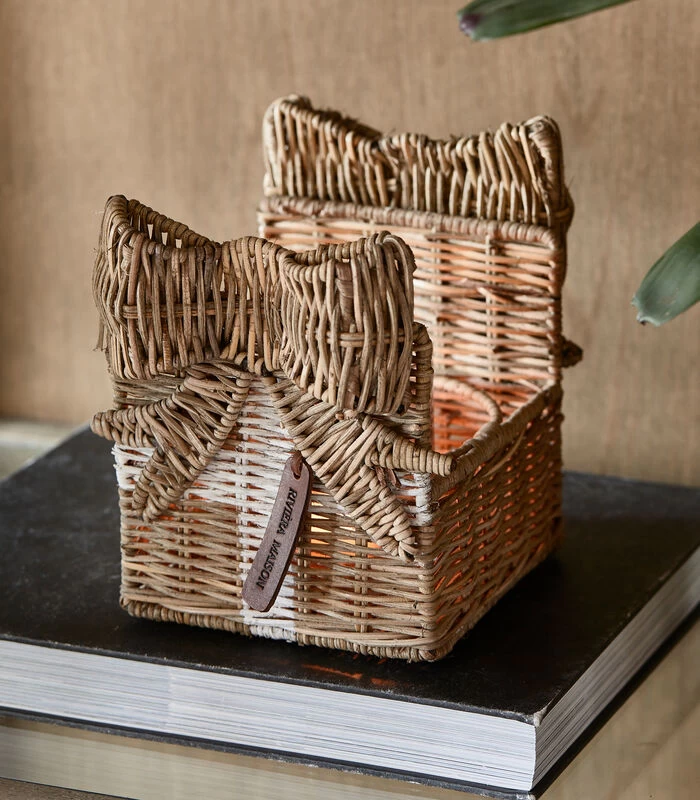 Theelichthouder Rustic Rattan Désir Naturel 2 Theelichthouder Rustic Rattan Désir Naturel - Afbeelding 2