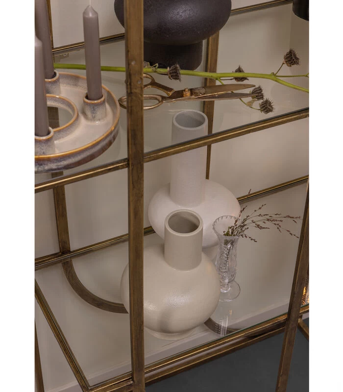 BePureHome Vaas Tank - Porselein - Kalkwit - 31x18x18 2 BePureHome Vaas Tank - Porselein - Kalkwit - 31x18x18 - Afbeelding 2