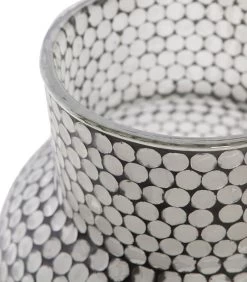 Exclusive Ace Vaas Mozaiek - Glas - Zwart - 45x30x30 -Decoratie Verkoop 6c18b7a39c6344f984c75371f4327005