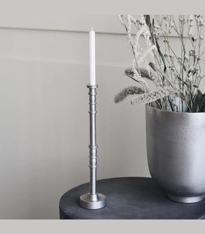 House Doctor Kaarsenhouder - Jersey - Geoxideerd Zilver 2 House Doctor Kaarsenhouder - Jersey - Geoxideerd Zilver - Afbeelding 2