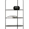 WOOOD Reina Deco Rek - Metaal - Zwart - 86x52x26