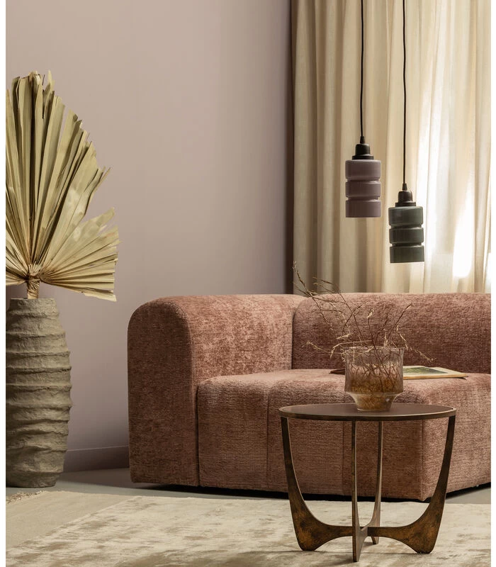 BePureHome Grain Vaas - Glas - Bruin - 18x18x18 2 BePureHome Grain Vaas - Glas - Bruin - 18x18x18 - Afbeelding 2