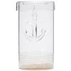 Kaarsenhouder Glas, Hervulbaar Met Anker - Anchor - Transparant