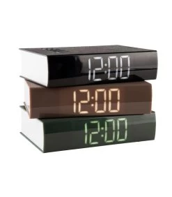 Karlsson Wekker Book - Zwart - 20x5cm -Decoratie Verkoop 7c783a6129ea4169bffb5476cda71776