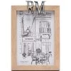 Fotolijst 13x18 Staand Zilver RM Logo - Logo - Bruin - 13x18 CM