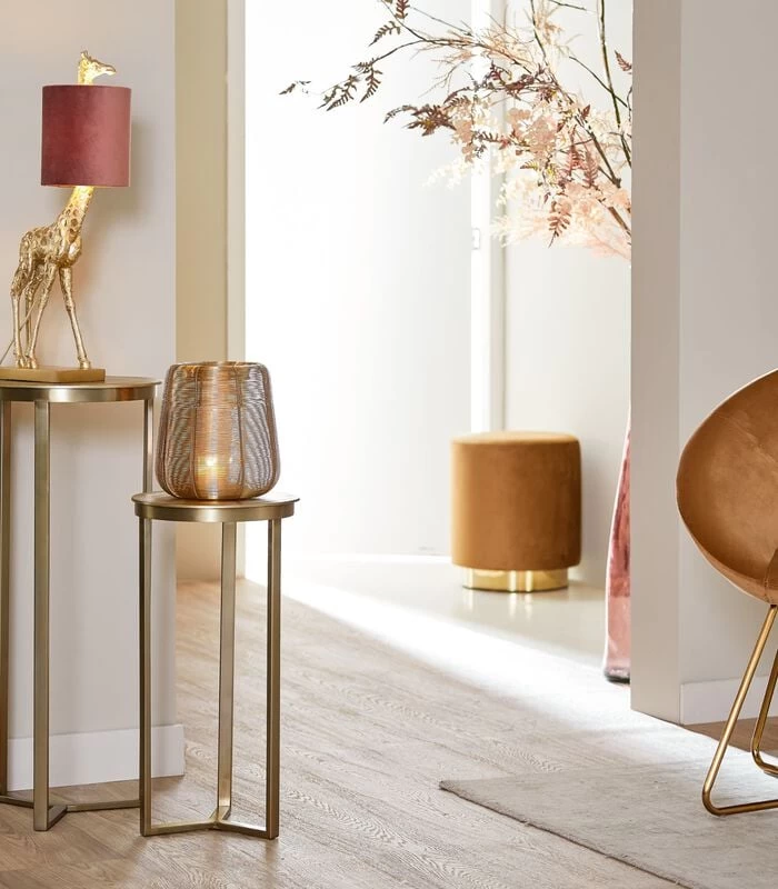 Windlicht Adeta - Goud - Ø22,5cm 2 Windlicht Adeta - Goud - Ø22,5cm - Afbeelding 2