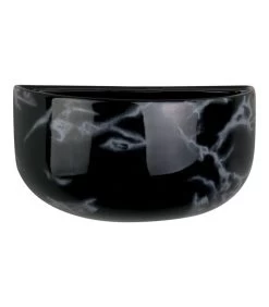 PRESENT TIME Bloempot Oval Wide - Zwart - 10,8x9,5cm