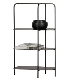 WOOOD Reina Deco Rek - Metaal - Zwart - 86x52x26 6 WOOOD Reina Deco Rek - Metaal - Zwart - 86x52x26 -Decoratie Verkoop 91f43ebc83c449baba2f51bbbcf80d21