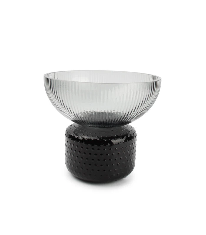 Vaas 22xH19cm Smoked Coco 1 Vaas 22xH19cm Smoked Coco