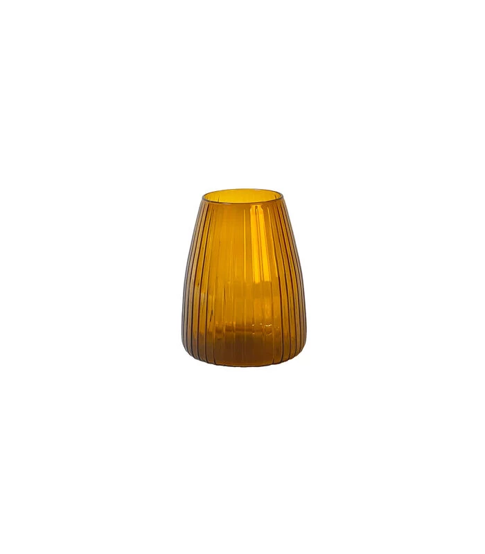 DIM Vaas Stripe Medium Amber 1 DIM Vaas Stripe Medium Amber