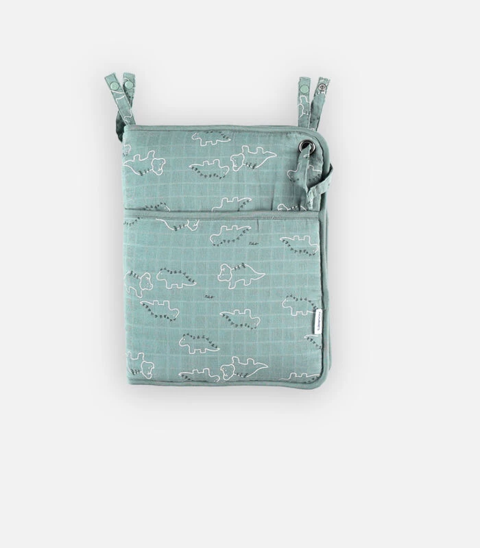 Bio Mousseline Opbergzak, Groen 3 Bio Mousseline Opbergzak, Groen - Afbeelding 3