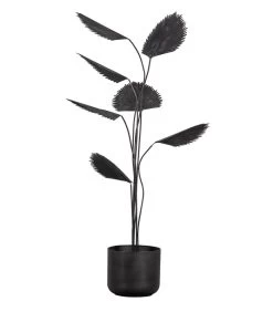 BePureHome Forever Plant - Metaal - Zwart - 141x50x49