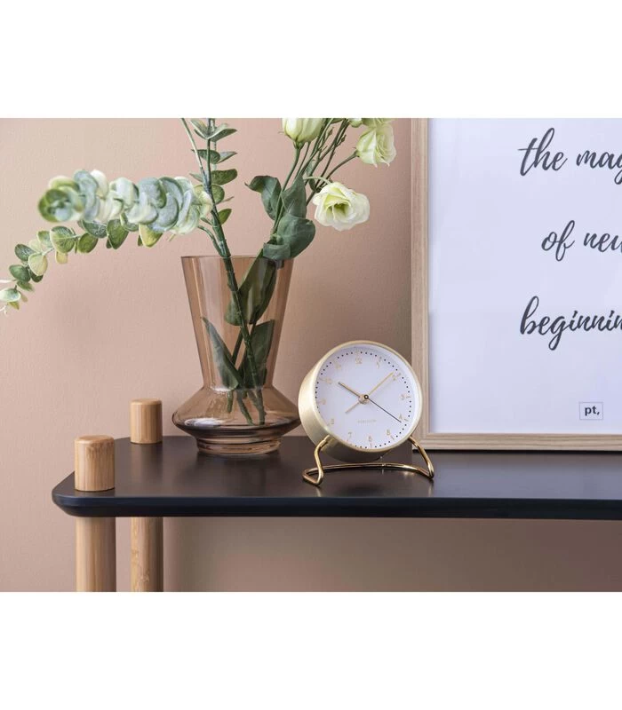 Karlsson Wekker Stylish Numbers - Wit - Ø9x11cm 2 Karlsson Wekker Stylish Numbers - Wit - Ø9x11cm - Afbeelding 2