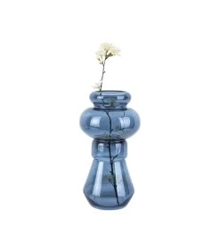 PRESENT TIME Vaas Morgana - Glas Donker Blauw - Medium - 18x35cm -Decoratie Verkoop a10b57c4e2b142feb9f52c314235dcf8