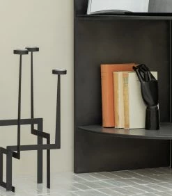 Dash Kandelaar - Metaal - Zwart - 51x30x30 -Decoratie Verkoop a3b4948f697b4ebc82fabb6806e35ec6